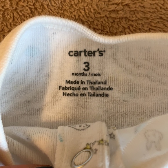 Carter’s baby boy 3 months pajama set onsies - Picture 10 of 11